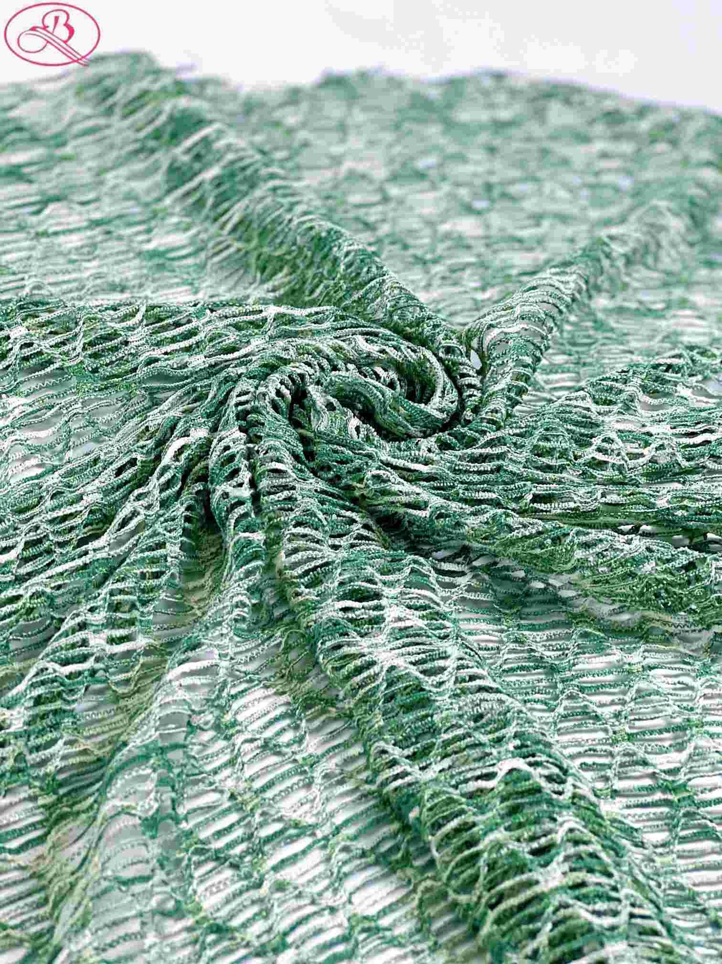 Sexy swimsuit fabric yarn-dyed mesh with high elasticity and multicolor diamond patterns.Rainbow-1 (七彩网格)