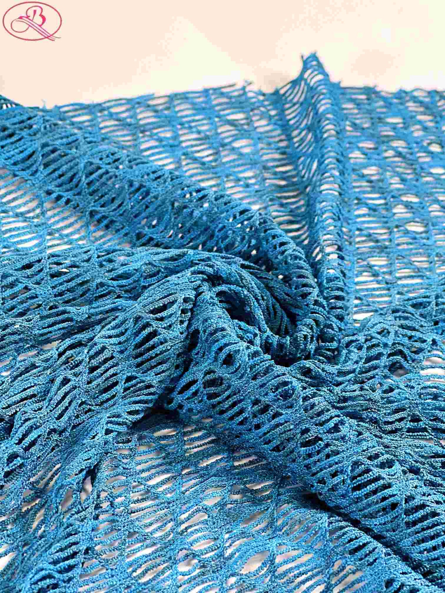 Sexy swimsuit fabric yarn-dyed mesh with high elasticity and multicolor diamond patterns.Rainbow-1 (七彩网格)