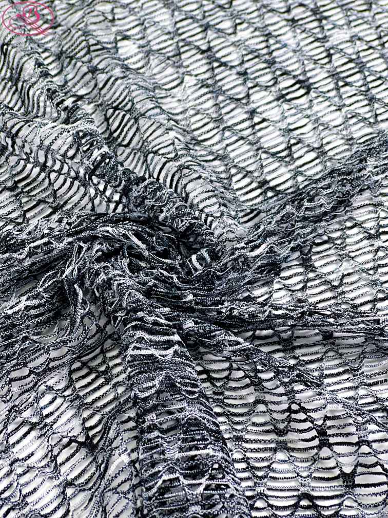 Sexy swimsuit fabric yarn-dyed mesh with high elasticity and multicolor diamond patterns.Rainbow-1 (七彩网格)