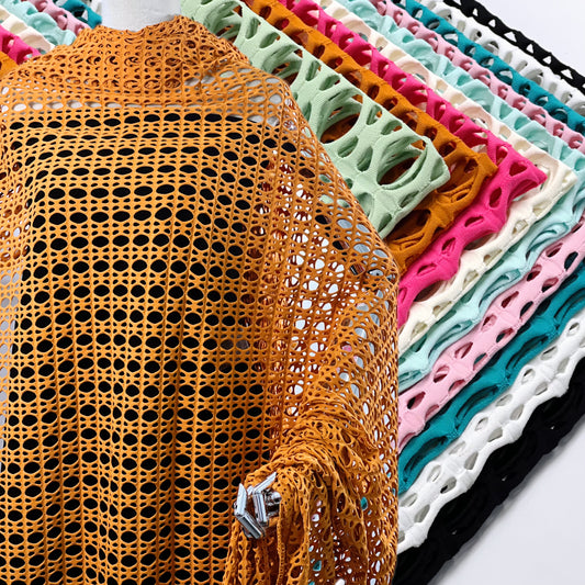 4 Way Stretch Jacquard Mesh Fabric
