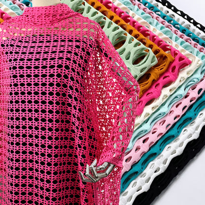 4 Way Stretch Jacquard Mesh Fabric