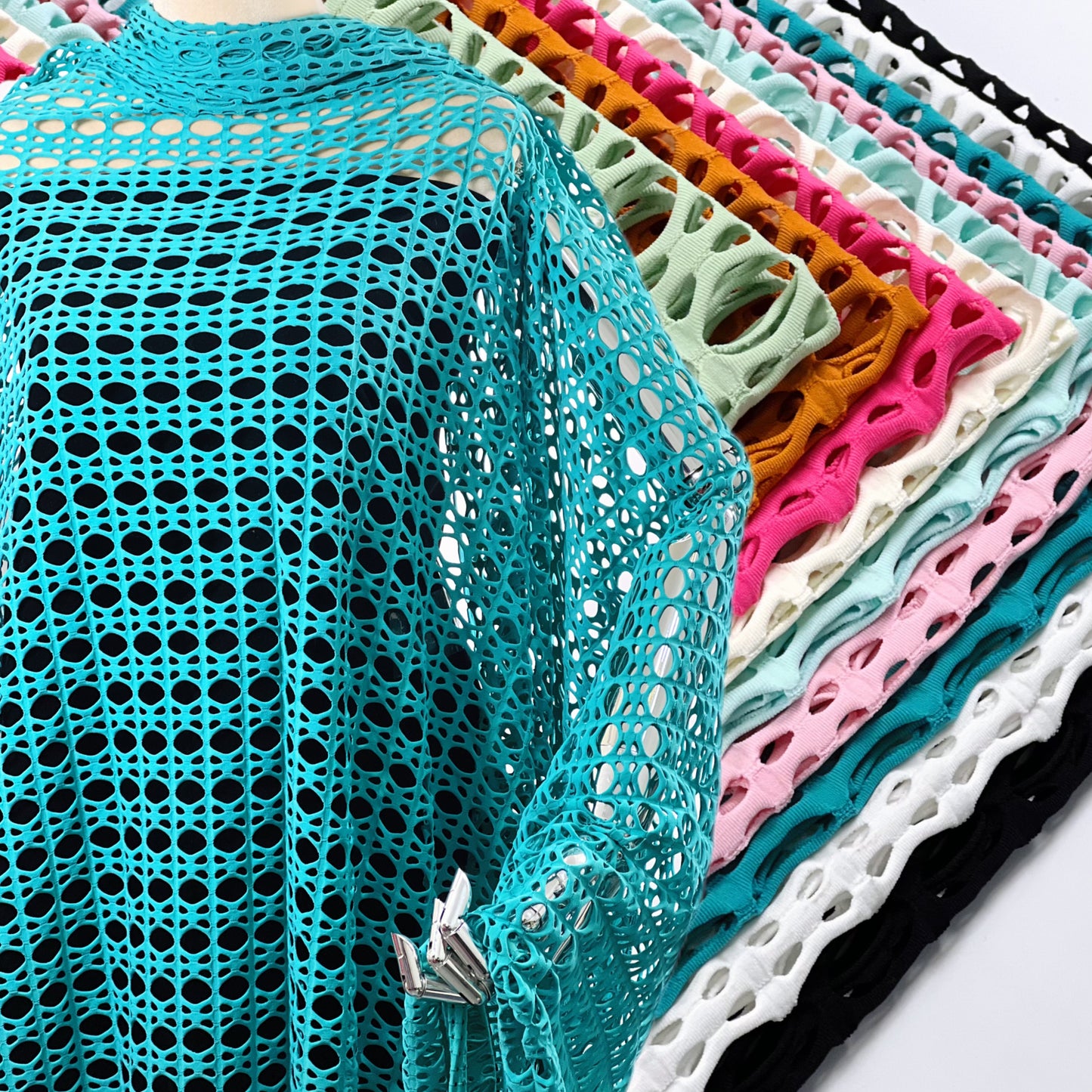 4 Way Stretch Jacquard Mesh Fabric