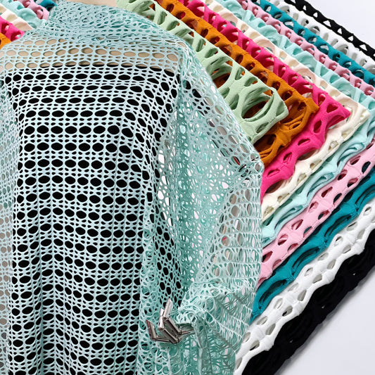 4 Way Stretch Jacquard Mesh Fabric