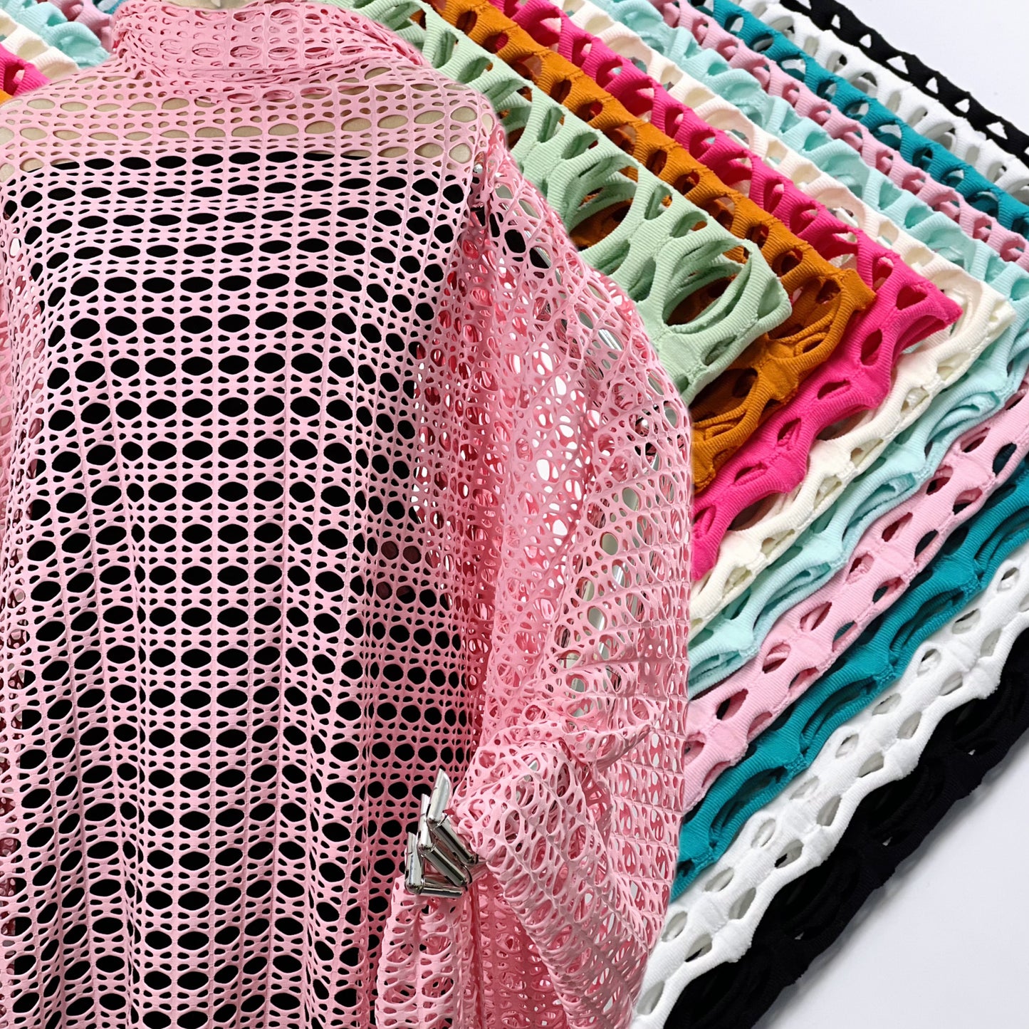 4 Way Stretch Jacquard Mesh Fabric