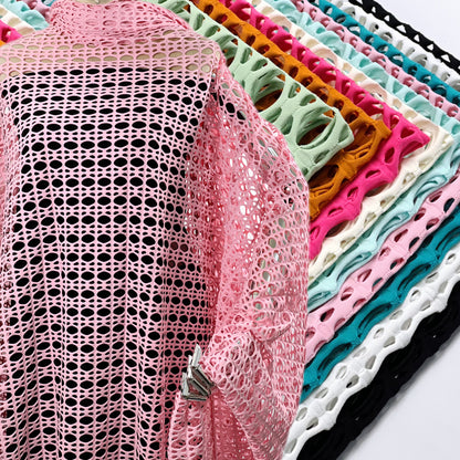 4 Way Stretch Jacquard Mesh Fabric