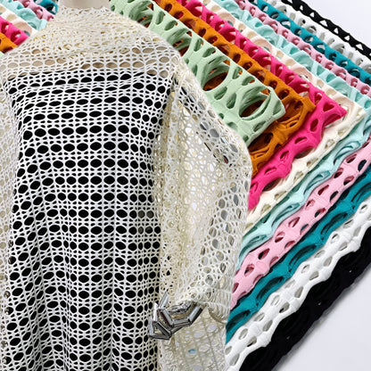 4 Way Stretch Jacquard Mesh Fabric