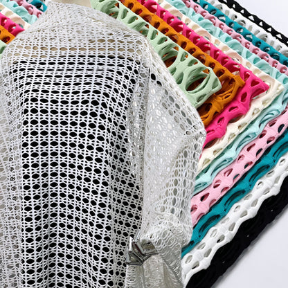 4 Way Stretch Jacquard Mesh Fabric