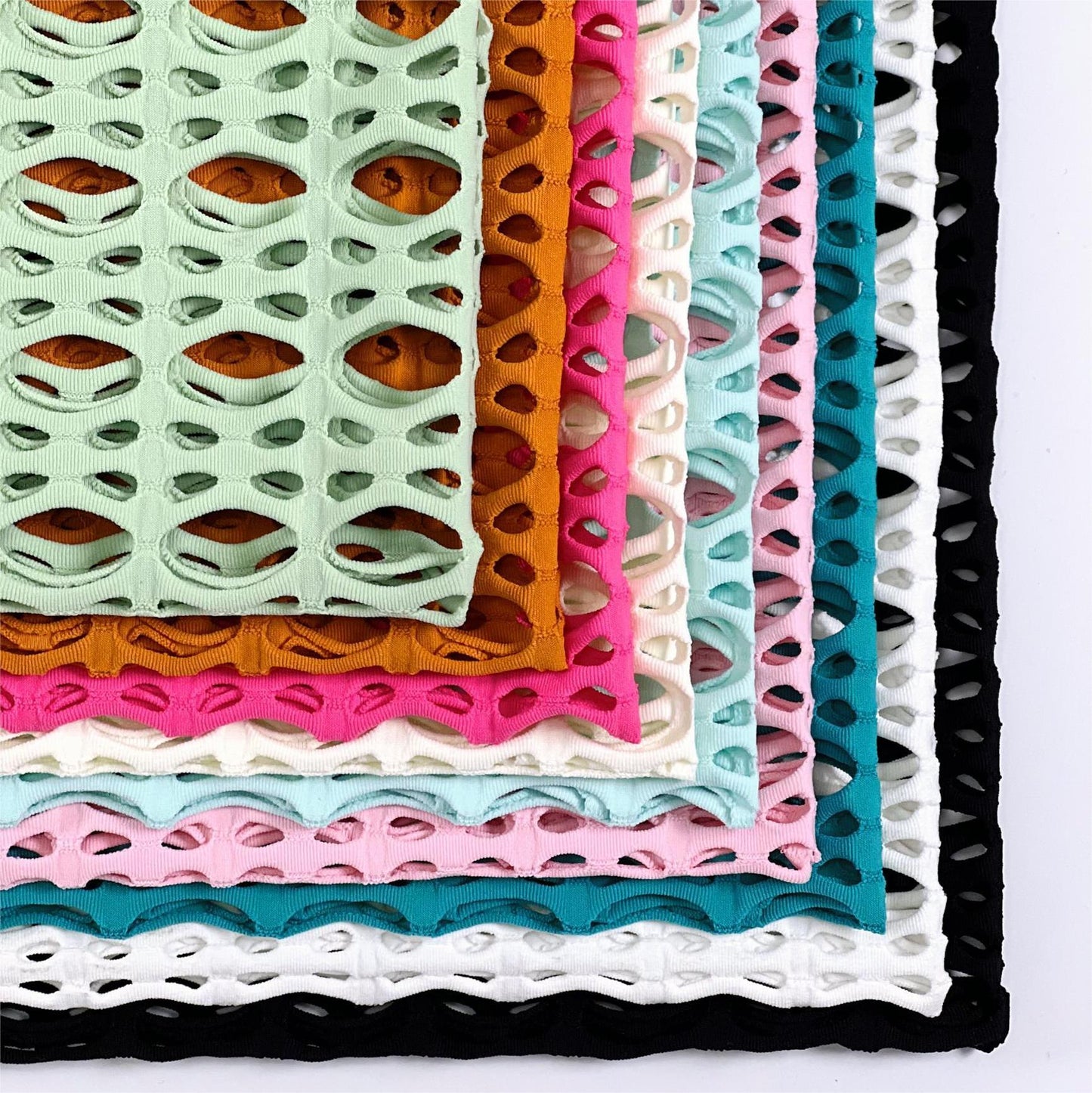 4 Way Stretch Jacquard Mesh Fabric
